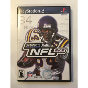 NFL 2K2 [Black Label] PS2 (PlayStation 2) Sega Sports - Box & Disc, No Manual
